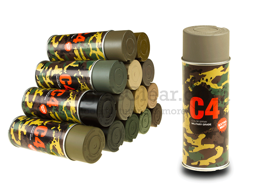 C4 Mil Grade Color Spray Flat Dark Earth