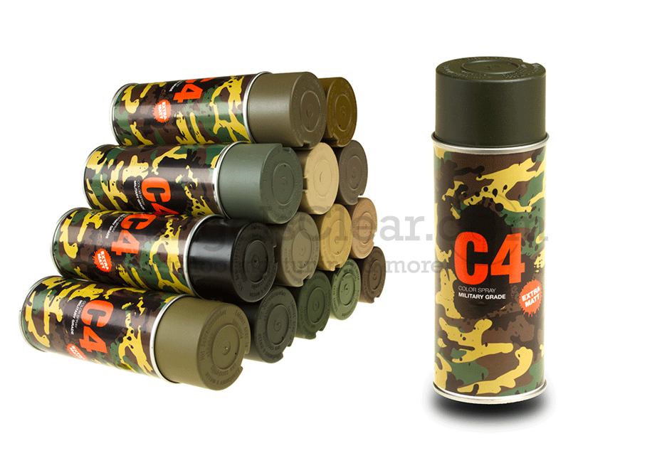 C4 Mil Grade Color Spray OD Green