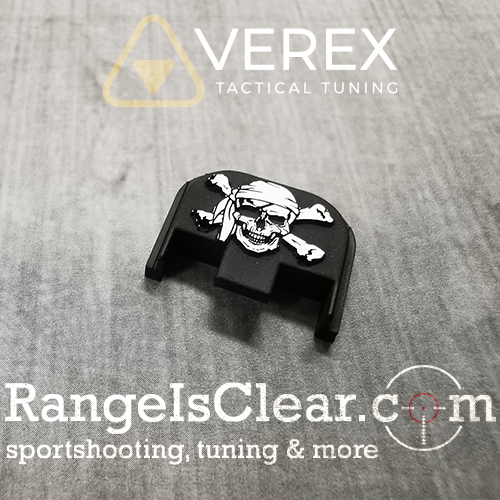 Verex Glock Backplate Black/Silver - Pirate