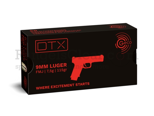 Geco DTX 9mm 115 grs FMJ