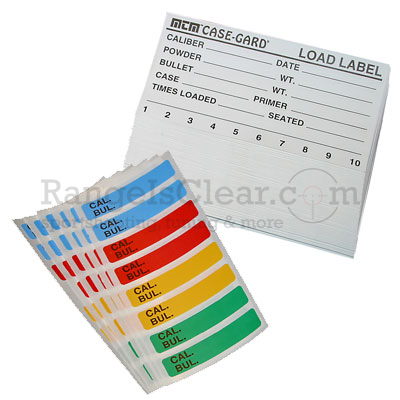 MTM Rifle & Handgun Reload Labels 50 pieces