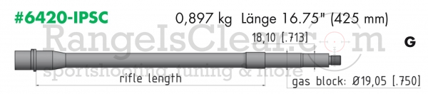 Lothar Walther Lauf AR-15 .223 Rem 16,75"