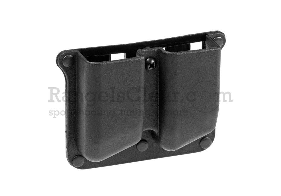 Frontline Polymer Double Pistol Mag Pouch Black