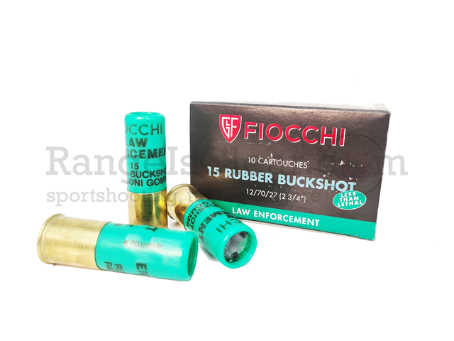 Fiocchi AntiCrime Rubber Buck 12/70 - 10 Schuss Fiocchi AntiCrime Rubber Buck 12/70 - 10 Schuss