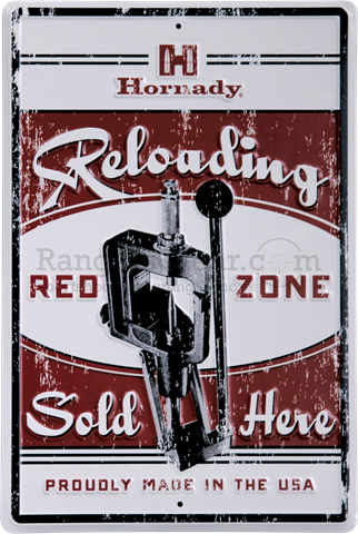 Hornady Tin Sign Reloading Redzone
