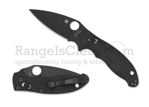 Spyderco Manix 2 G-10 Black / Black Blade