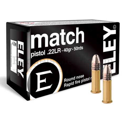 Eley Match Pistol .22lr 40 grs 50 Schuss