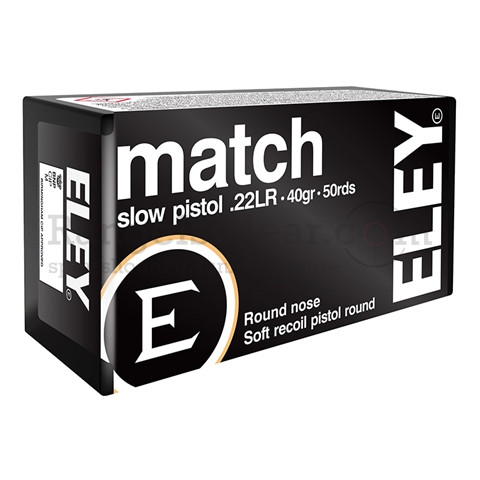 Eley Match Pistol SLOW .22lr 40 grs 50 Schuss