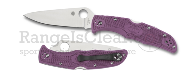 Spyderco Endura 4 FRN Flat Ground Purple #C10FPPR