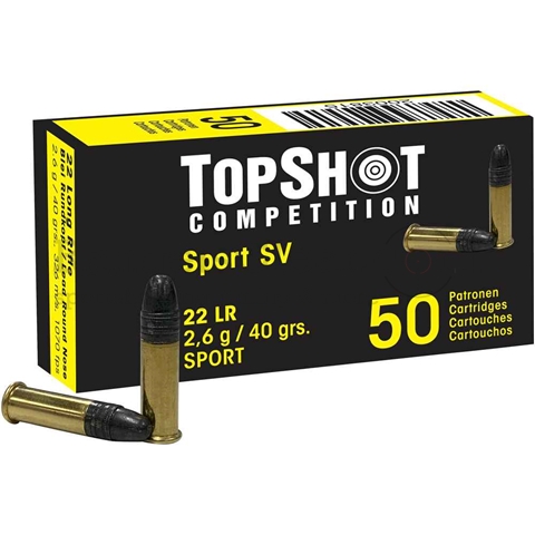 TopShot Competition .22lr Black Edition 40grs