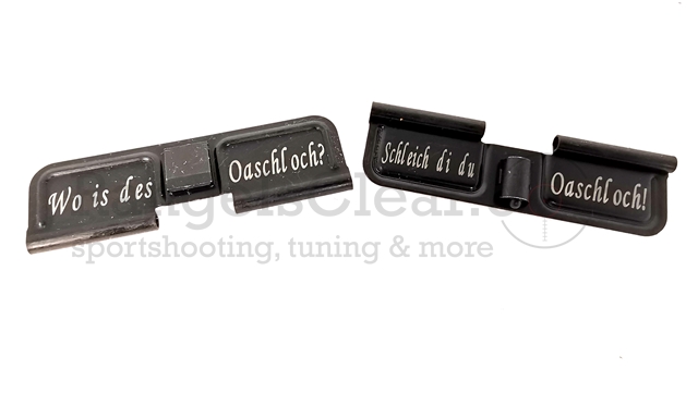AR15 Dust Cover "Wo is des Oaschloch" Schleich di AR15 Dust Cover "Wo is des Oaschloch" Schleich di