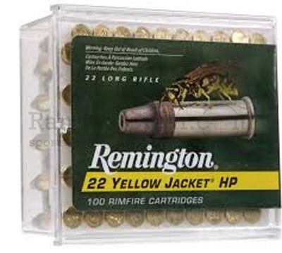 Remington Yellow Jacket HP .22lr 33grs 100 Stk. Remington Yellow Jacket HP .22lr 33grs 100 Stk.