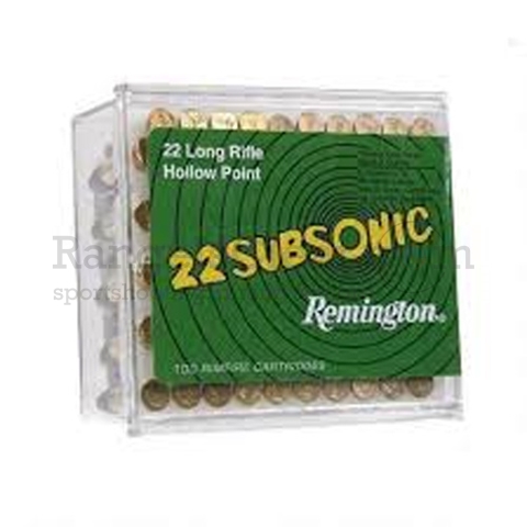 Remington Subsonic .22lr 38grs 100 Stk. Remington Subsonic .22lr 38grs 100 Stk.