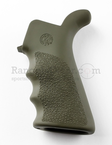 Hogue AR-15 Pistol Grip Beavertail Rubber OD Green