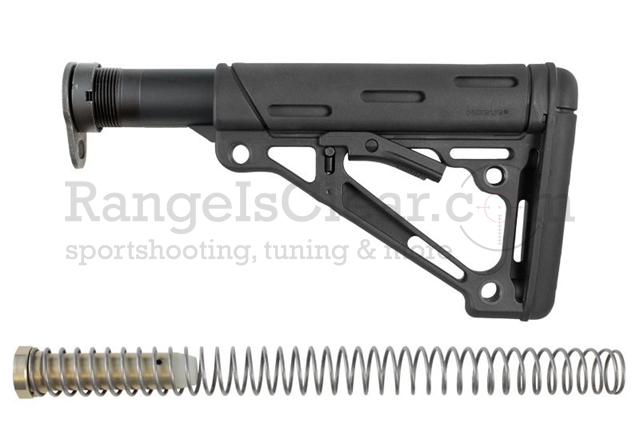 Hogue AR15 OverMolded Stock Kit MilSpec - Black