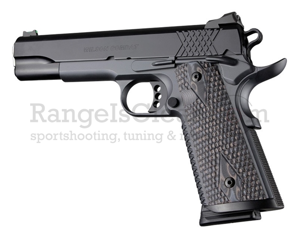 Hogue 1911 Grip Piranha - G-Mascus Black/Grey