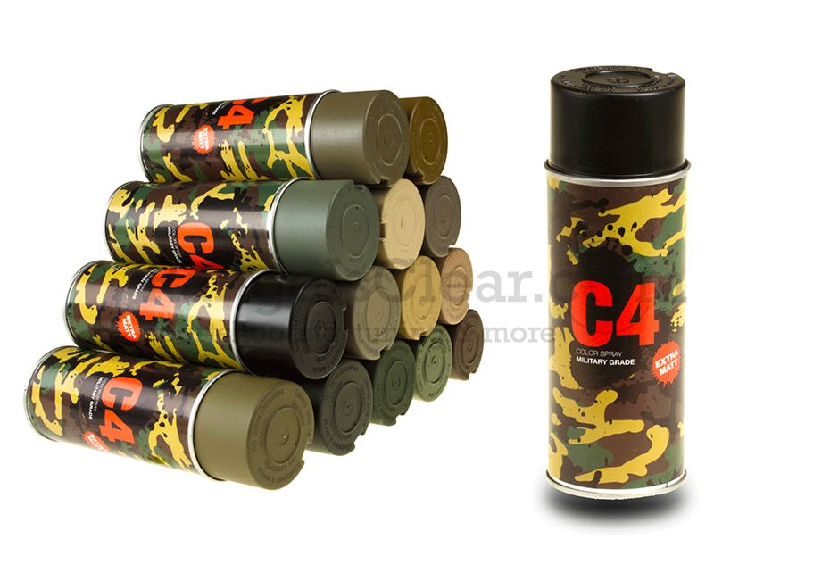 C4 Mil Grade Color Spray RAL 9021