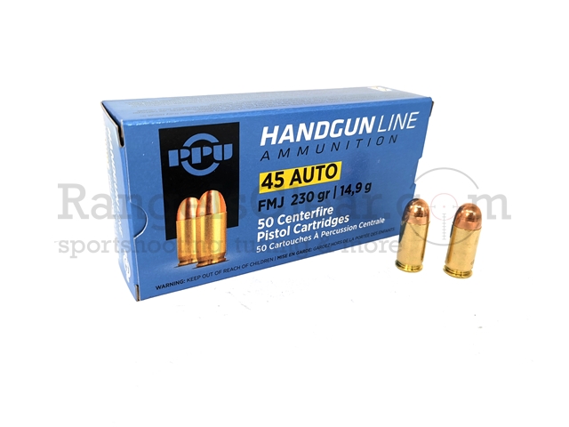 PPU .45 ACP 230 grs FMJ - 50 Schuss