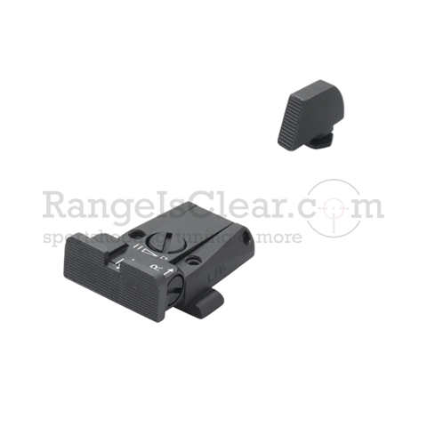 LPA Sights SPR Target Visierset schwarz Glock 17