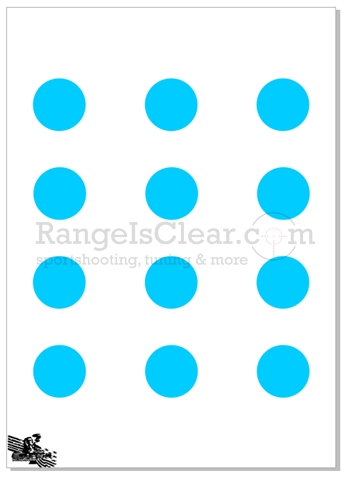 RangeIsClear DOT Target BLUE - 50x70cm - 20 Stk. RangeIsClear DOT Target BLUE - 50x70cm - 20 Stk.