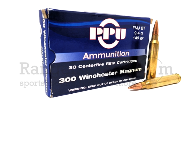 PPU .300 WinMag 145 grs FMJ BT