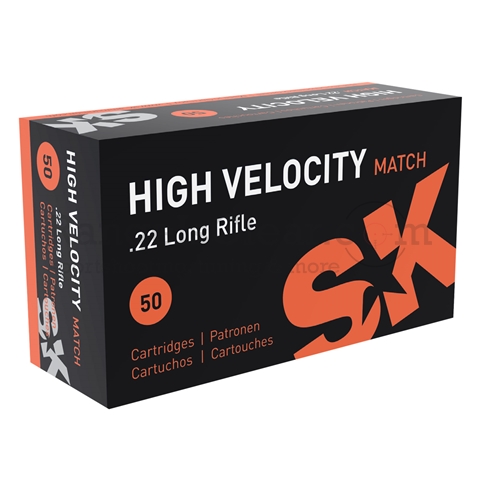 SK High Velocity Match .22lr 40 grs 50 Schuss
