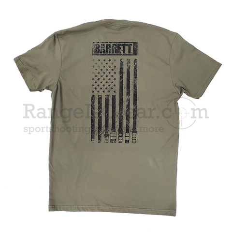 Barrett T-Shirt Muzzle Flag Military Green - XXL