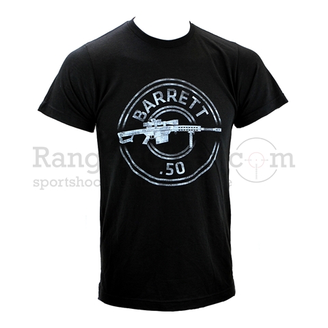 Barrett T-Shirt Headstamp .50 Black - L