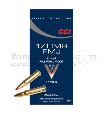 CCI .17 HMR FMJ - 20 grain - 50 Schuss