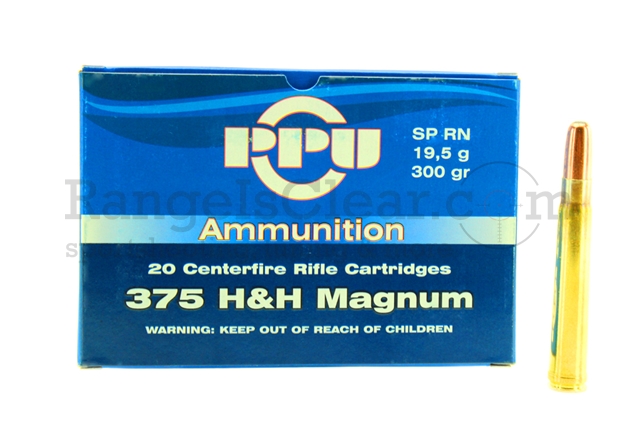 PPU .375 H&H Magnum 300grs SP 20 Schuss