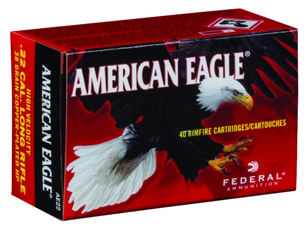 American Eagle .22lr High Velocity 38grs HP