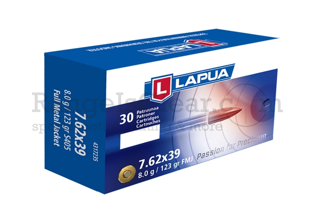 Lapua 7,62x39 FMJ - 123grs - 30er Pkg. #S405