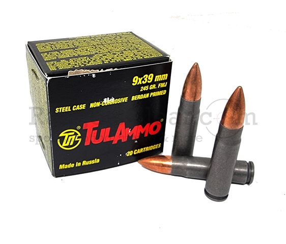 TulAmmo 9x39mm für VSS Vintorez - 20 Schuss
