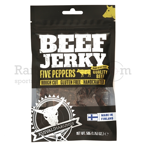 Beef Jerky - Five Peppers - 50g