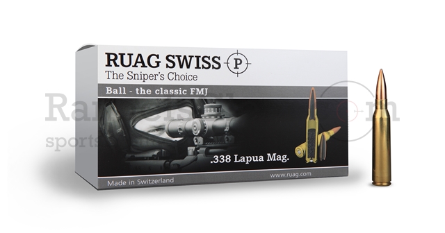 RUAG Swiss .338 Lapua Magnum Ball FMJ