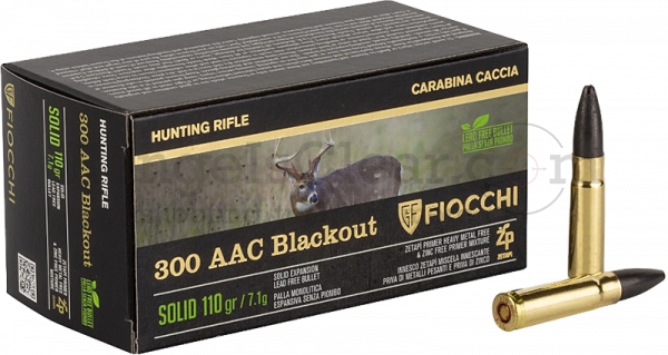 Fiocchi .300 AAC Solid 110grain - 50 Schuss