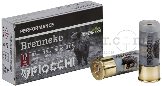 Fiocchi Brenneke 12/67 - 31,5g 16mm - 5 Schuss