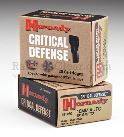 Hornady Critical Defense 10mm Auto 175grs FTX Hornady Critical Defense 10mm Auto 175grs FTX