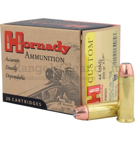 Hornady Custom .44 Magnum 200 grs XTP