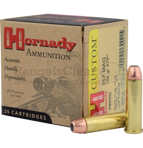 Hornady Custom .357 Magnum 158 grs XTP