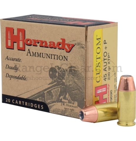 Hornady Subsonic .45 Auto +P 230 grs XTP