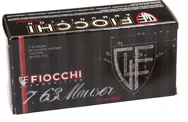 Fiocchi 7,63 Mauser 88grs FMJ 50 Schuss