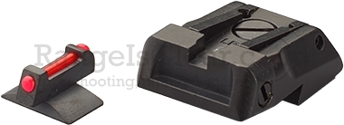 LPA Sights SPS10XE6F - Novak Cut - Black/Fiber