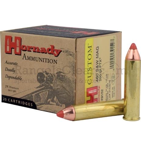 Hornady Custom .460 S&W 200grs FTX