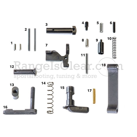 Geissele Standard Lower Parts Kit, no Grip