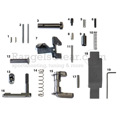 Geissele Super Duty Lower Parts Kit, no Grip