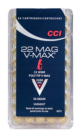 CCI .22 WinMag V-Max 30 grain Poly Tip