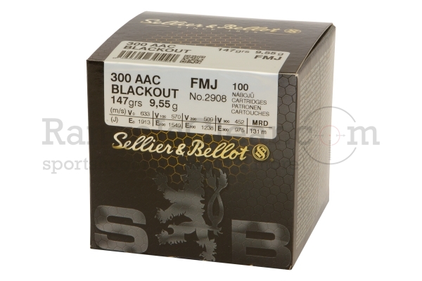 S&B .300 AAC Blackout 147 grs FMJ Schütte