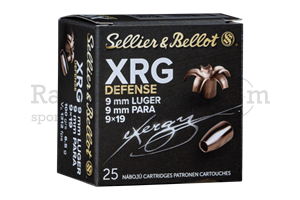 Sellier & Bellot 9x19 XRG Defense 100 grs 25 rds