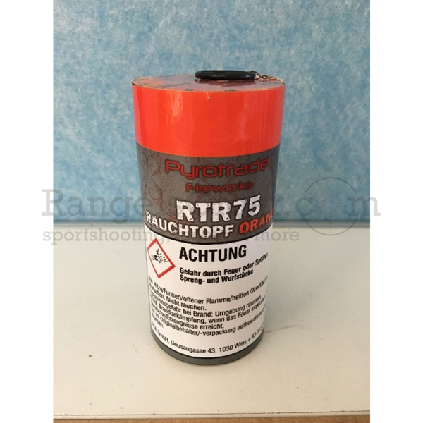 Rauchtopf mit Reisszünder RTR-75 Orange